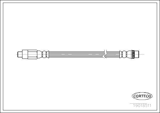 Corteco 19018511 - Flexible de frein cwaw.fr