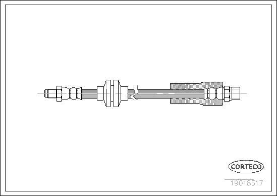 Corteco 19018517 - Flexible de frein cwaw.fr