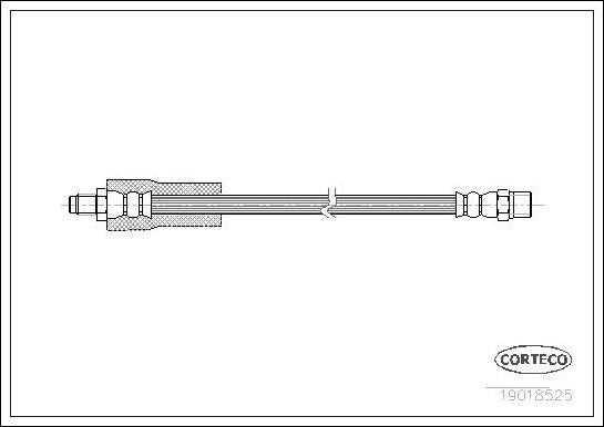 Corteco 19018525 - Flexible de frein cwaw.fr