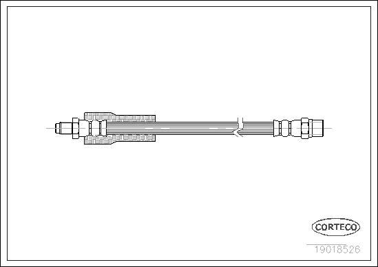 Corteco 19018526 - Flexible de frein cwaw.fr