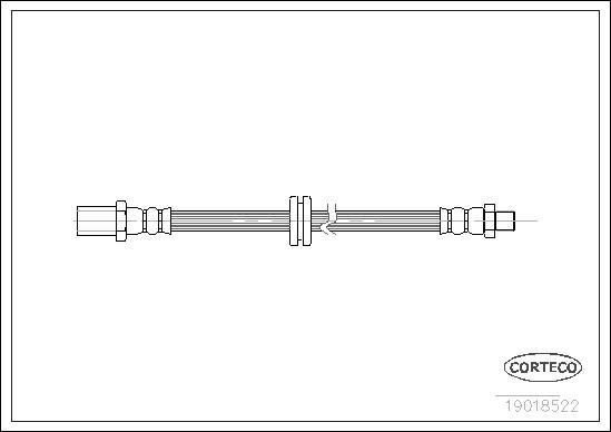 Corteco 19018522 - Flexible de frein cwaw.fr