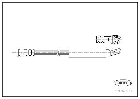 Corteco 19018579 - Flexible de frein cwaw.fr