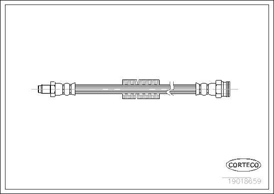 Corteco 19018659 - Flexible de frein cwaw.fr