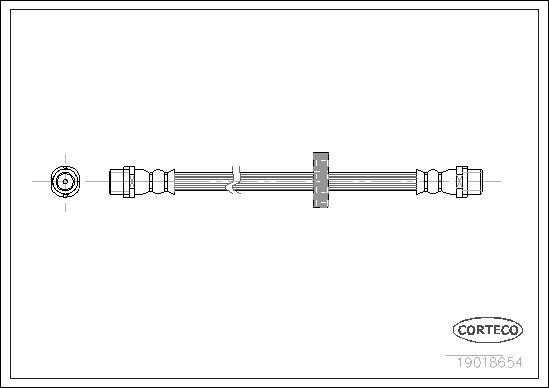 Corteco 19018654 - Flexible de frein cwaw.fr