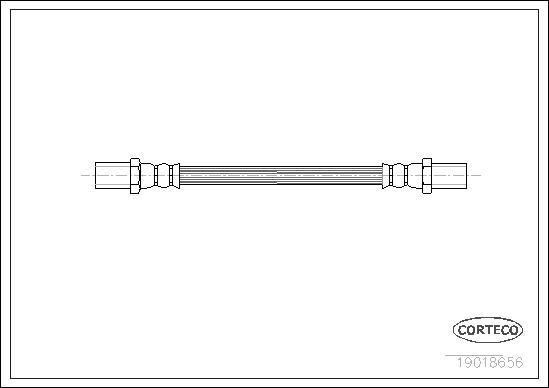 Corteco 19018656 - Flexible de frein cwaw.fr