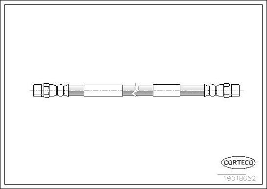 Corteco 19018652 - Flexible de frein cwaw.fr