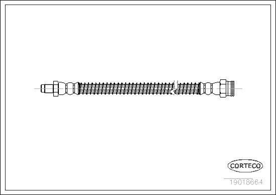 Corteco 19018664 - Flexible de frein cwaw.fr