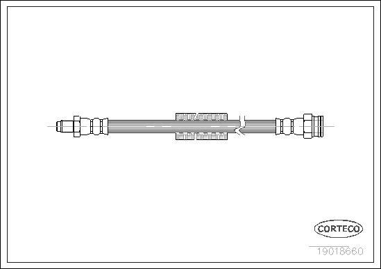 Corteco 19018660 - Flexible de frein cwaw.fr