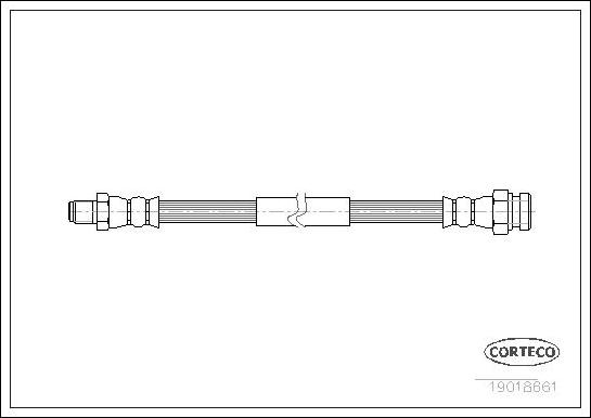 Corteco 19018661 - Flexible de frein cwaw.fr