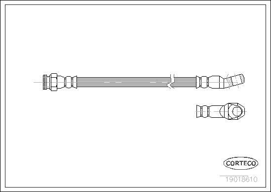 Corteco 19018610 - Flexible de frein cwaw.fr