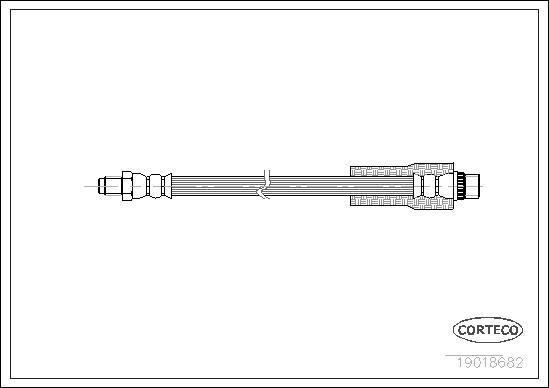 Corteco 19018682 - Flexible de frein cwaw.fr