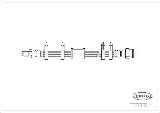 Corteco 19018671 - Flexible de frein cwaw.fr