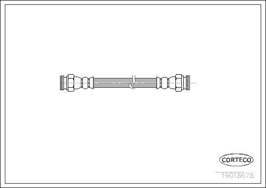 Corteco 19018678 - Flexible de frein cwaw.fr