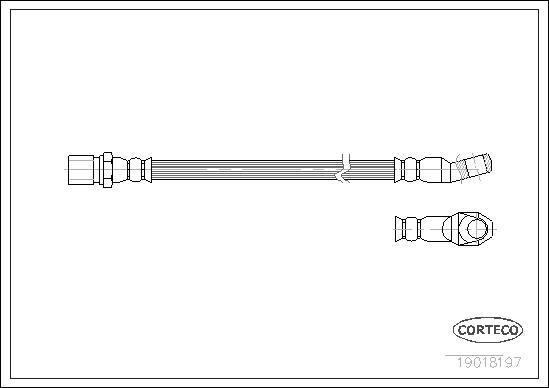 Corteco 19018197 - Flexible de frein cwaw.fr