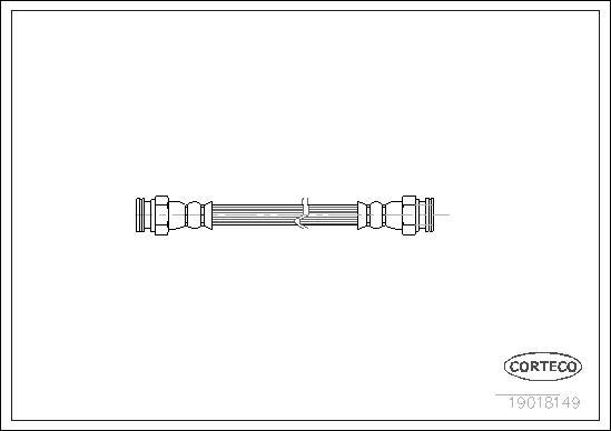 Corteco 19018149 - Flexible de frein cwaw.fr