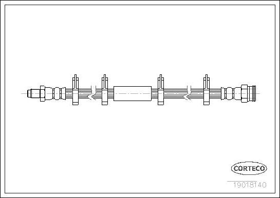 Corteco 19018140 - Flexible de frein cwaw.fr