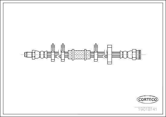 Corteco 19018141 - Flexible de frein cwaw.fr