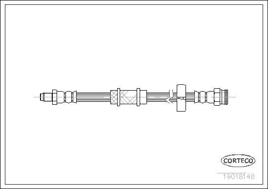 Corteco 19018148 - Flexible de frein cwaw.fr