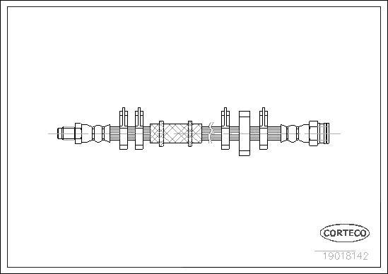 Corteco 19018142 - Flexible de frein cwaw.fr