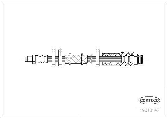 Corteco 19018147 - Flexible de frein cwaw.fr