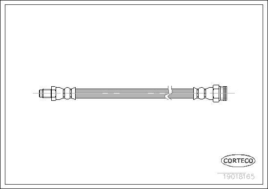 Corteco 19018165 - Flexible de frein cwaw.fr