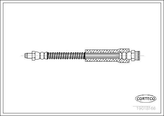 Corteco 19018166 - Flexible de frein cwaw.fr