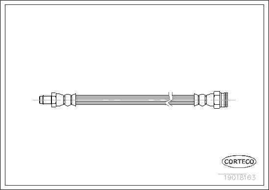 Corteco 19018163 - Flexible de frein cwaw.fr