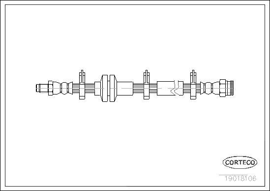 Corteco 19018106 - Flexible de frein cwaw.fr