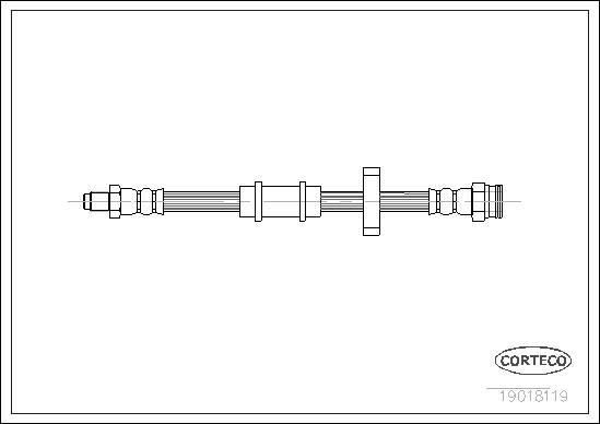 Corteco 19018119 - Flexible de frein cwaw.fr