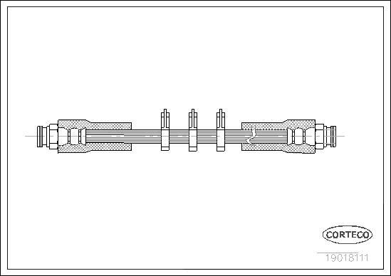 Corteco 19018111 - Flexible de frein cwaw.fr