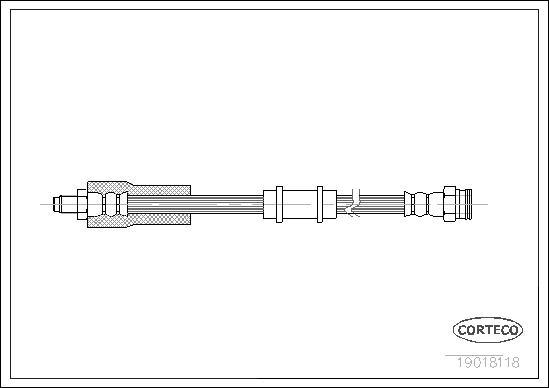 Corteco 19018118 - Flexible de frein cwaw.fr