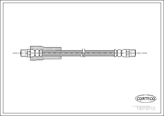 Corteco 19018112 - Flexible de frein cwaw.fr