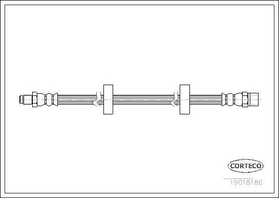 Corteco 19018186 - Flexible de frein cwaw.fr