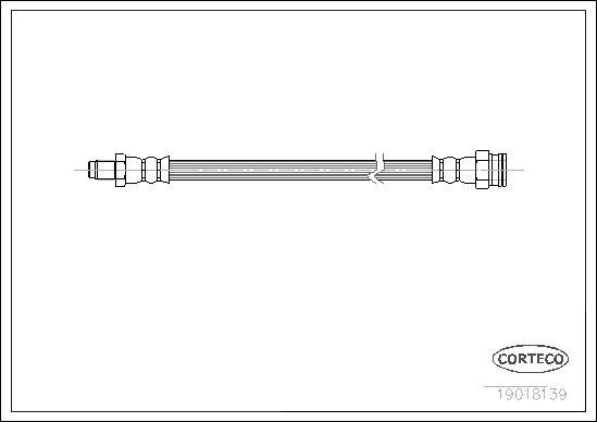 Corteco 19018139 - Flexible de frein cwaw.fr