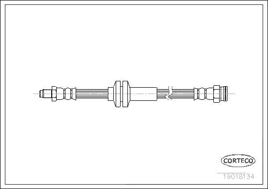 Corteco 19018134 - Flexible de frein cwaw.fr