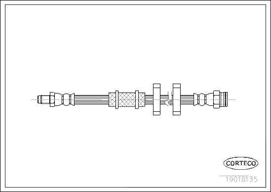 Corteco 19018135 - Flexible de frein cwaw.fr