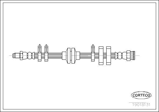 Corteco 19018131 - Flexible de frein cwaw.fr