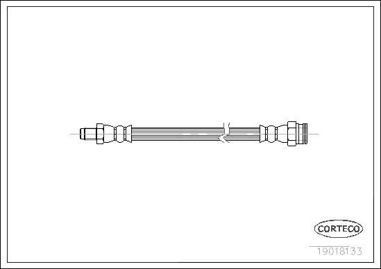 Corteco 19018133 - Flexible de frein cwaw.fr