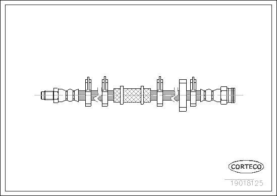 Corteco 19018125 - Flexible de frein cwaw.fr