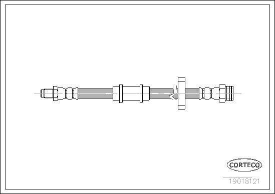 Corteco 19018121 - Flexible de frein cwaw.fr