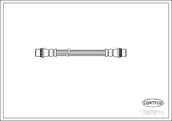 Corteco 19018175 - Flexible de frein cwaw.fr