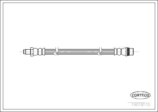 Corteco 19018170 - Flexible de frein cwaw.fr