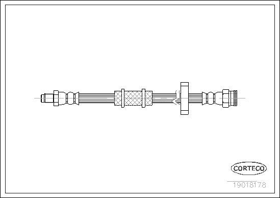 Corteco 19018178 - Flexible de frein cwaw.fr