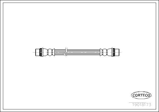 Corteco 19018173 - Flexible de frein cwaw.fr