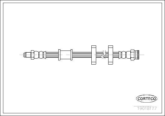 Corteco 19018177 - Flexible de frein cwaw.fr