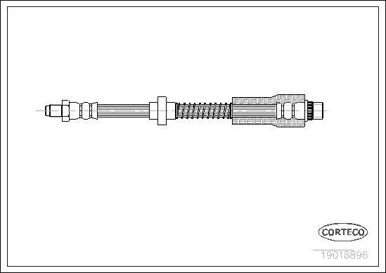 Corteco 19018896 - Flexible de frein cwaw.fr