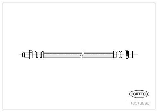 Corteco 19018898 - Flexible de frein cwaw.fr