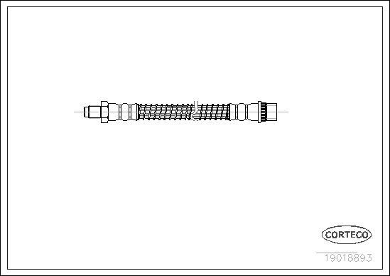 Corteco 19018893 - Flexible de frein cwaw.fr