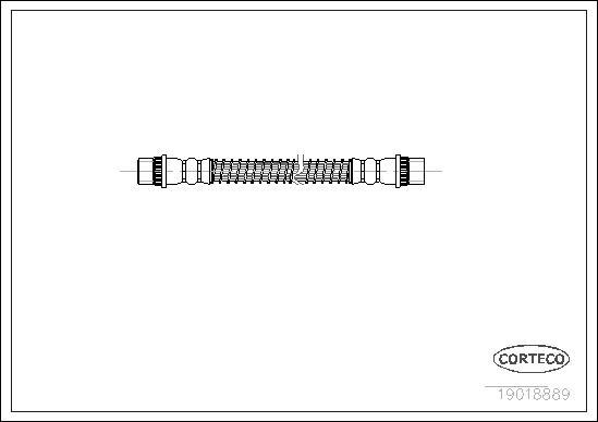 Corteco 19018889 - Flexible de frein cwaw.fr