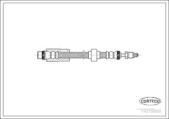 Corteco 19018886 - Flexible de frein cwaw.fr